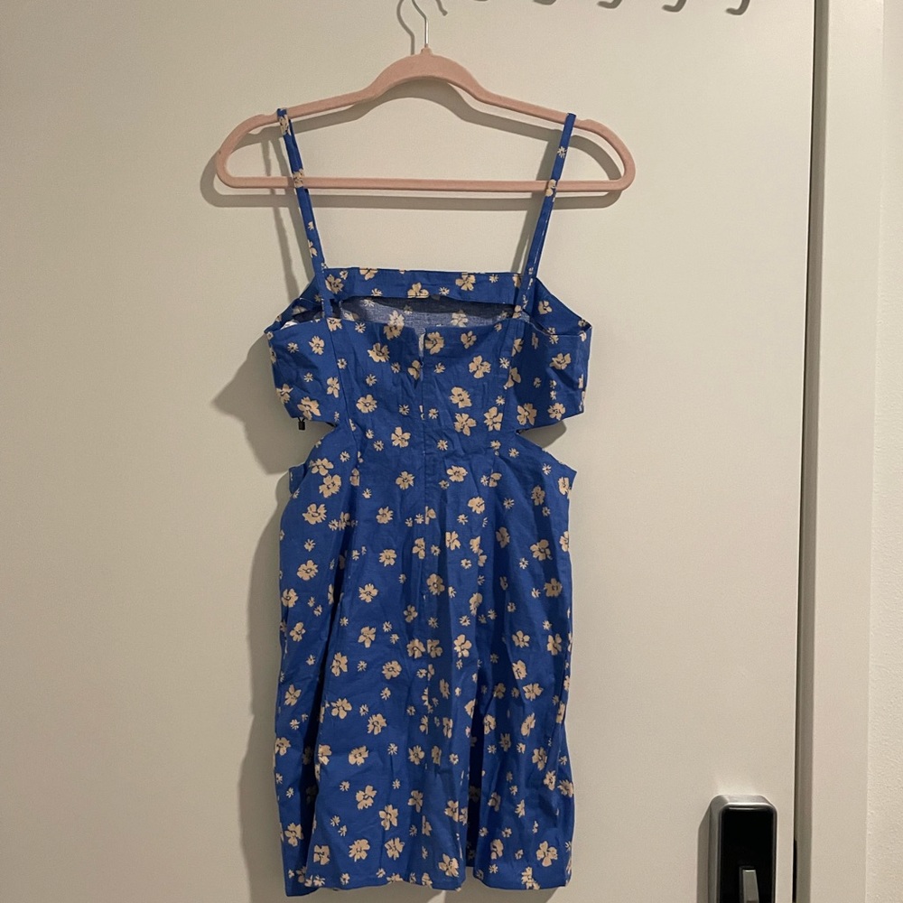 H&M Mini Blue Floral Dress | Size M